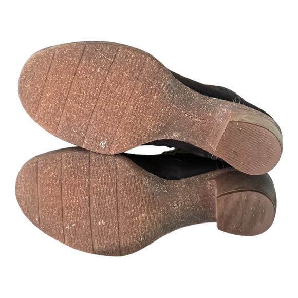 Clark’s Artisan Collection Carleta Crane Lace Up Leather Heeled Bootie size 11 - Picture 12 of 16